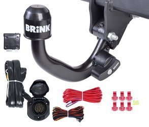 BRINK Anhängerkupplung für Peugeot 4007 09.2007-03.2012 +13p uni E-Satz